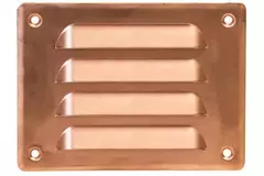 Griglia di aerazione quadrata in metallo 140x105 mm rame - MR14105Cu