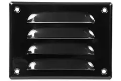 Griglia di aerazione quadrata in metallo 140x105 mm nera - MR14105M - RAL9005