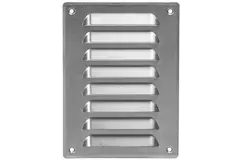 Griglia di aerazione quadrata in metallo 140x190 mm alluminio - MR1419Al