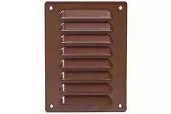 Griglia di aerazione quadrata in metallo 140x190 mm marrone - MR1419B