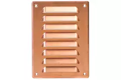 Griglia di aerazione quadrata in metallo 140x190 mm rame - MR1419Cu