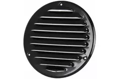 Griglia di aerazione in metallo rotonda 100 mm nera - MR100M - RAL9005