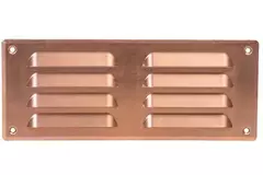 Griglia di aerazione quadrata in metallo 260x105 mm rame - MR26105Cu