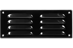 Griglia di aerazione quadrata in metallo 260x105 mm nera - MR26105M - RAL9005