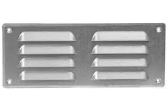 Griglia di aerazione quadrata in metallo 260x105 mm zinco - MR26105Zn