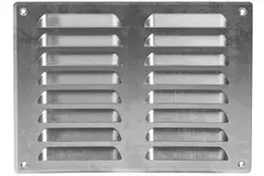 Griglia di aerazione quadrata in metallo 260x190 mm alluminio - MR2619Al