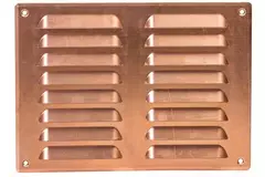 Griglia di aerazione quadrata in metallo 260x190 mm rame - MR2619Cu