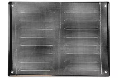 Griglia di aerazione quadrata in metallo 260x190 mm nera - MR2619M - RAL9005