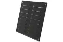 Griglia di aerazione quadrata in metallo 260x190 mm nera - MR2619M - RAL9005