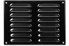 Griglia di aerazione quadrata in metallo 260x190 mm nera - MR2619M - RAL9005