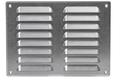 Griglia di aerazione quadrata in metallo 260x190 mm zinco - MR2619Zn