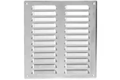 Griglia di aerazione quadrata in metallo 260x280 mm alluminio - MR2628Al