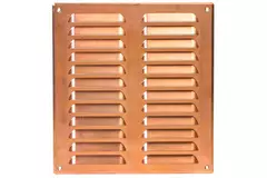 Griglia di aerazione quadrata in metallo 260x280 mm rame - MR2628Cu