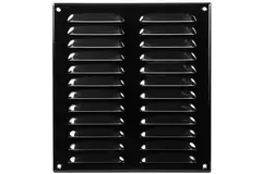 Griglia di aerazione quadrata in metallo 260x280 mm nera - MR2628M - RAL9005