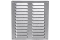 Griglia di aerazione quadrata in metallo 260x280 mm zinco - MR2628Zn