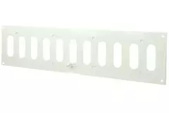 Griglia regolabile a fessura rettangolare in metallo 400x100 bianca - MR4010R - RAL9016