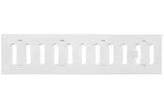 Griglia regolabile a fessura rettangolare in metallo 400x100 bianca - MR4010R - RAL9016