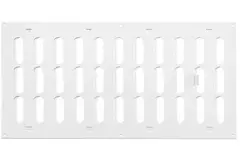 Griglia metallica regolabile 400x200 mm bianca - MR4020R - RAL9016
