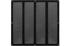Griglia metallica 400x400 mm nera - MR4040M - RAL9005