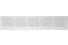 Griglia a fessura rettangolare in metallo 500x100 bianca - MR5010