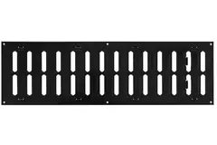 Griglia metallica regolabile 500x150 mm nera - MR5015RM - RAL9005