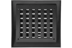 Griglia a muro regolabile 190x190 mm antracite - N12RA