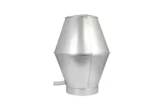 Cappello antivento tondo 100 mm sendzimir zincato