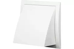 Griglia a muro con valvola di non ritorno 150x150 mm diametro 100 mm bianca - ND10FV