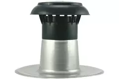 Ventilazione per tetto piatto con copertura in plastica Ø 150-160 mm