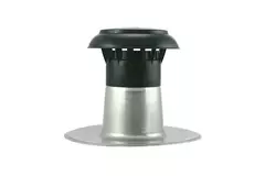 Ventilazione per tetto piatto con copertura in plastica Ø 110-125 mm