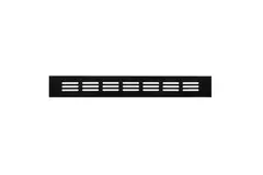 Griglia per zoccolo in alluminio - nero L=300 mm x H=40 mm -RA430B