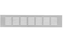 Griglia per zoccolo in alluminio - argento L=300 mm x H=60 mm - RA630S