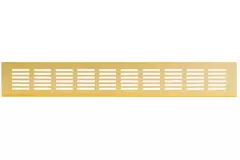 Griglia per zoccolo in alluminio - oro L=400 mm x H=60 mm - RA640G