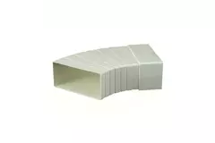 Curva rettangolare orizzontale in plastica 15-60° 110x55 - KLH15-60