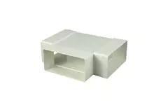 Raccordo a T rettangolare in plastica 110x55 - KT