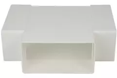 Raccordo a T rettangolare in plastica 110x55 - KT
