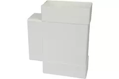 Raccordo a T rettangolare in plastica 110x55 - KT