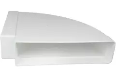 Curva rettangolare orizzontale in plastica 90° 220x55 mm - KLH25-90