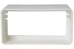 Connettore rettangolare in plastica 110x55 - KS