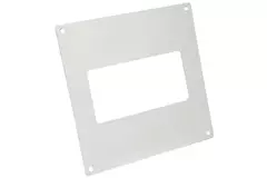 Flangia a parete rettangolare in plastica 110x55 - KF