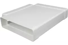 Pezzo a T rettangolare in plastica 220x90 mm - KT29