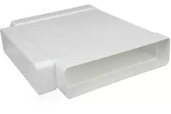 Pezzo a T rettangolare in plastica 220x90 mm - KT29