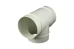 Raccordo a T tondo in plastica diametro: 125 mm - AT125