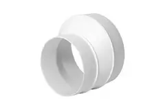 Riduttore tondo in plastica da 125 mm a 100 mm - AP125-100