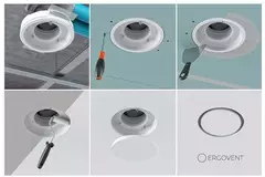 Ergovent valvola di ventilazione incorporata rotonda 160 mm
