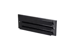 Griglia a parete esterna montata in superficie 300 mm x 100 mm NERO