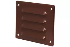 Griglia di aerazione quadrata in metallo 140x105 mm marrone - MR14105B