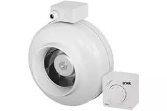 Aspiratore a tubo Ruck 300 m³/h- Ø 125 mm + regolatore continuo elettronico 1,0 A