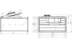 Aspiratore canalizzato non isolato Ruck KVR 1060 m³/h 400x200 - KVR 4020 E2 30