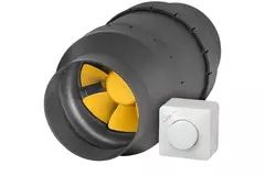 Aspiratore a tubo Ruck Etamaster con Motore EC - 195 m³/h Ø 100 mm + regolatore PWM